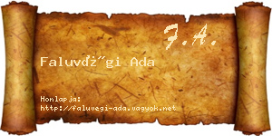 Faluvégi Ada névjegykártya